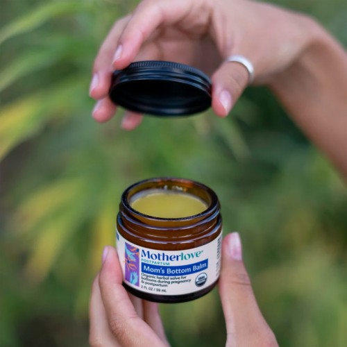 Motherlove Mom's Bottom Balm 1oz | Rhoid Balm | Made in USA | Organic herbal salve for bottoms during pregnancy & postpartum